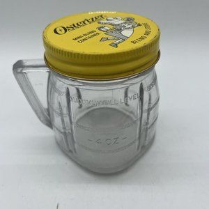 Oster Osterizer blender mini blend container 8oz plastic cup w lid Vintage